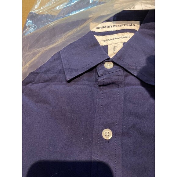 Amazon Essentials Men's Long-Sleeve Regular-fit Stretch cotton Shirt Size L NWT - Picture 12 of 12